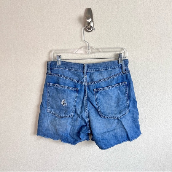VTG GAP Distressed Midi Bermuda Jean Shorts - Picture 5 of 12